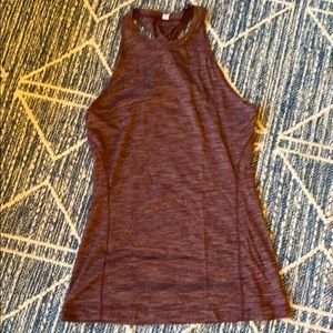 Lululemon racerback knot tank in dark purple